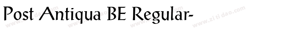 Post Antiqua BE Regular字体转换